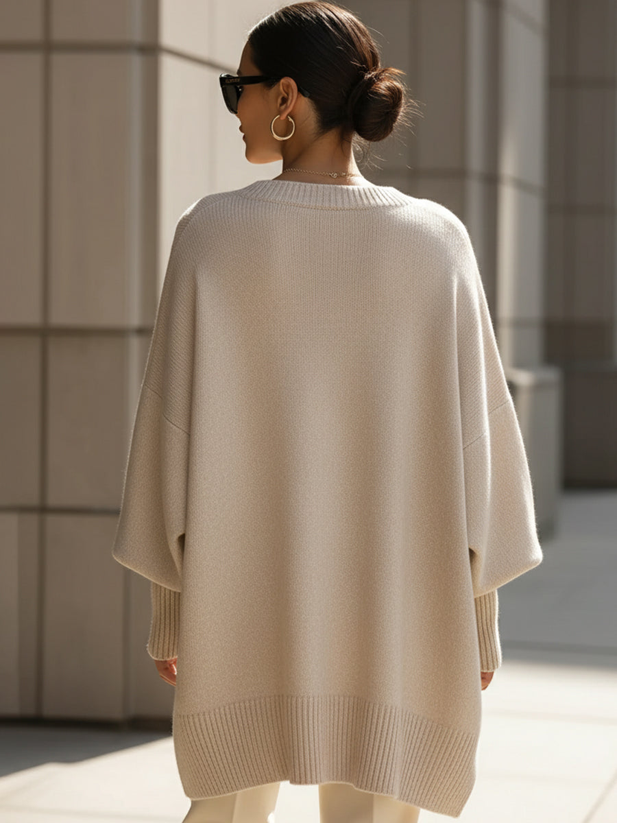 Liv | Oversized Trøje med Rund Hals