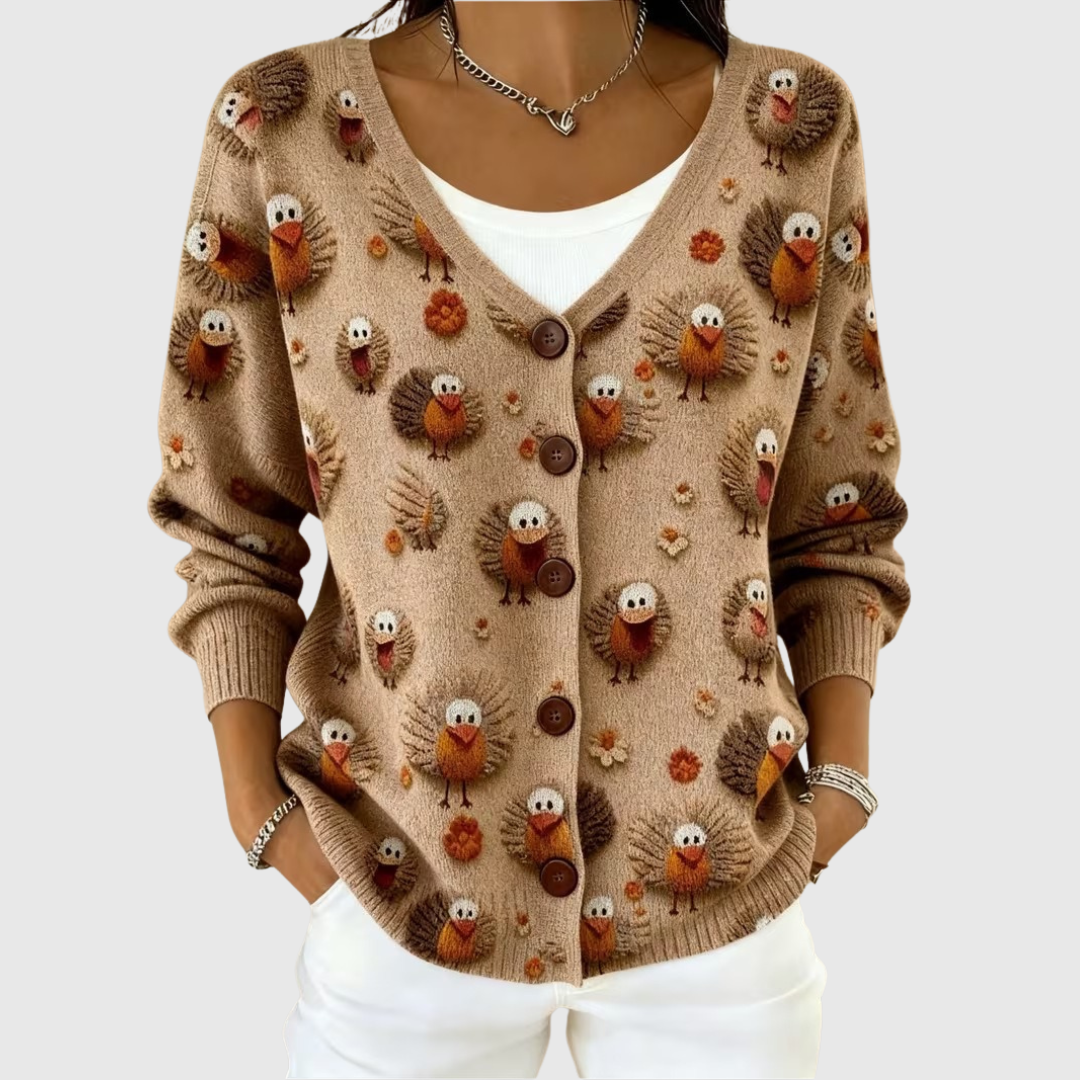 Mathilde - Strikket cardigan med knapper