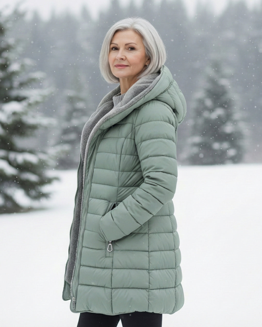 Grace | Varm fleece-dunjakke