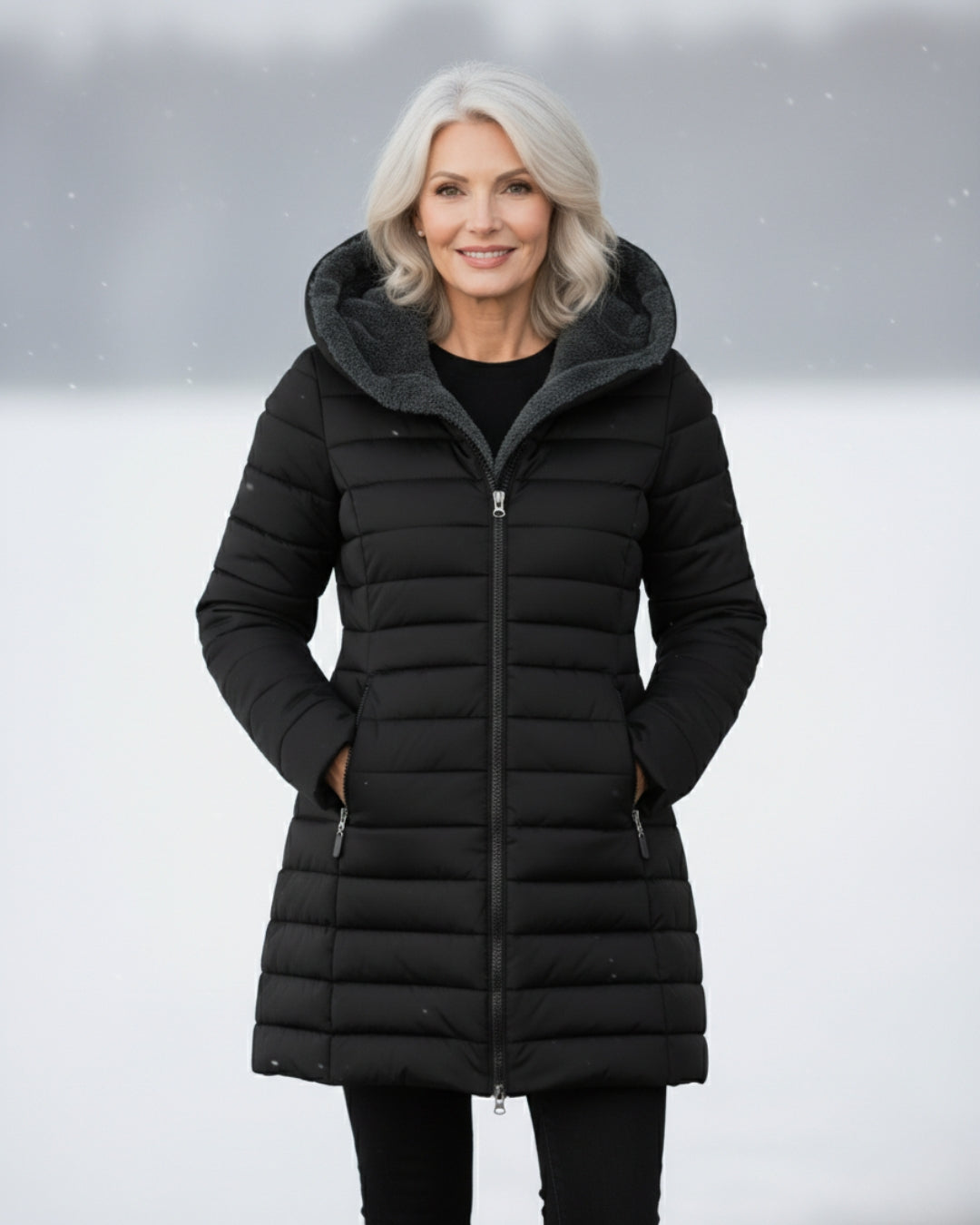 Grace | Varm fleece-dunjakke