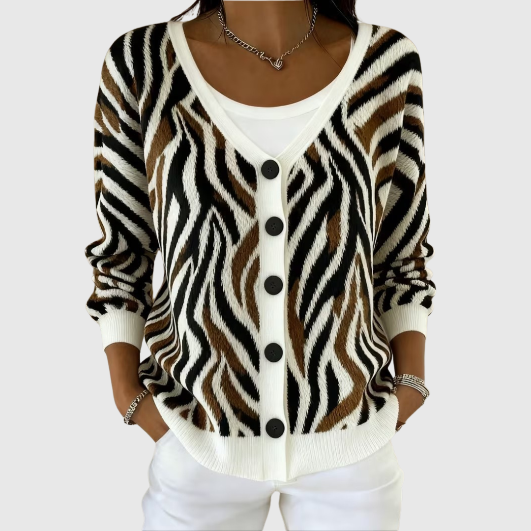 Karla - Strikket cardigan med knapper