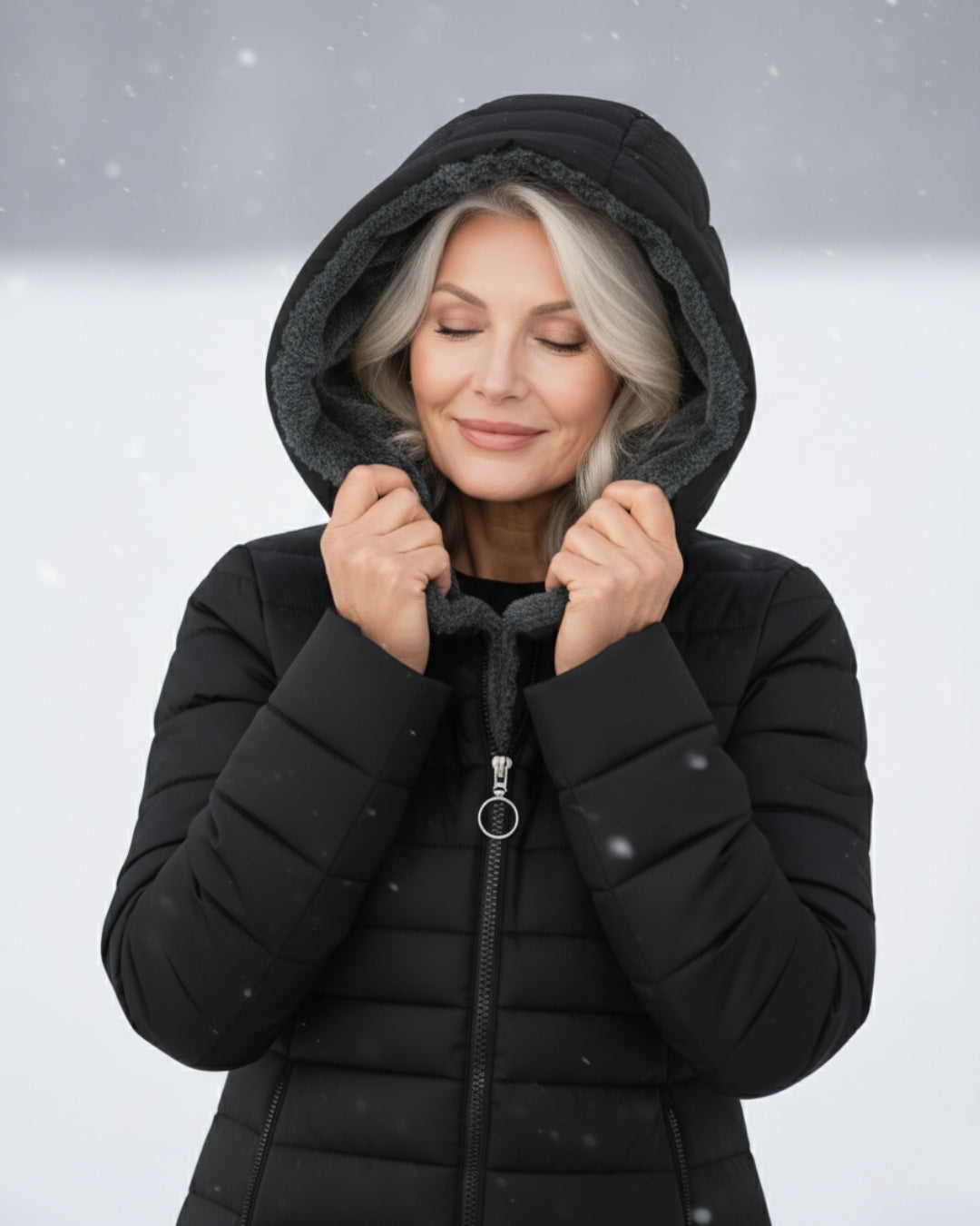 Grace | Varm fleece-dunjakke