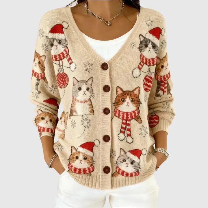 Signe - Strikket cardigan med knapper