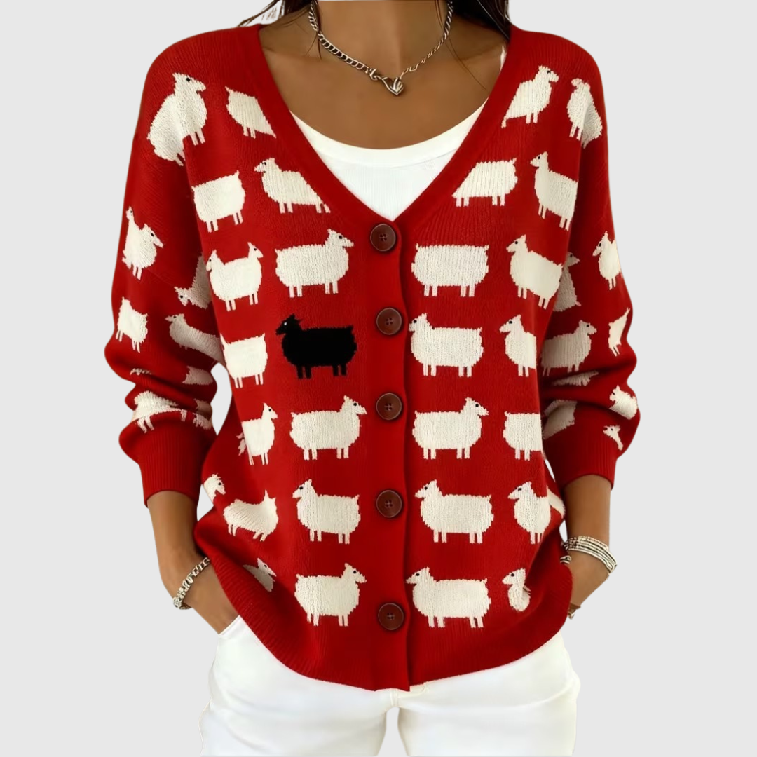 Esther - Strikket cardigan med knapper