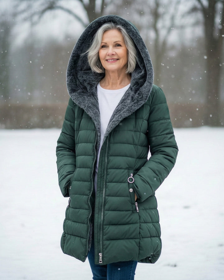 Grace | Varm fleece-dunjakke