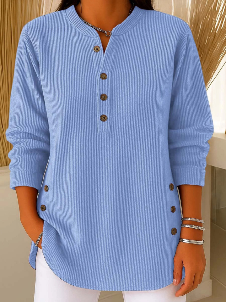 Mieke | Henley Tunika med Knapper