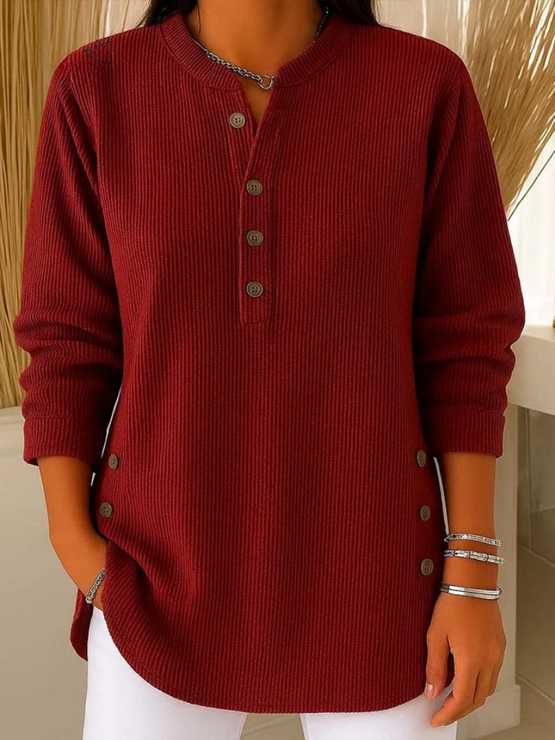 Mieke | Henley Tunika med Knapper