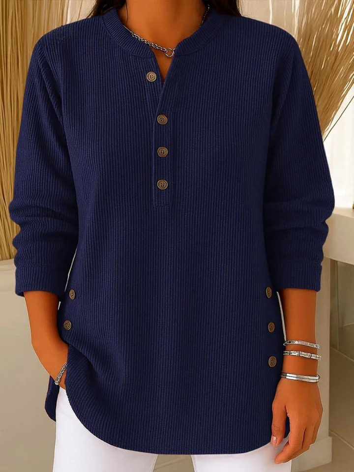 Mieke | Henley Tunika med Knapper