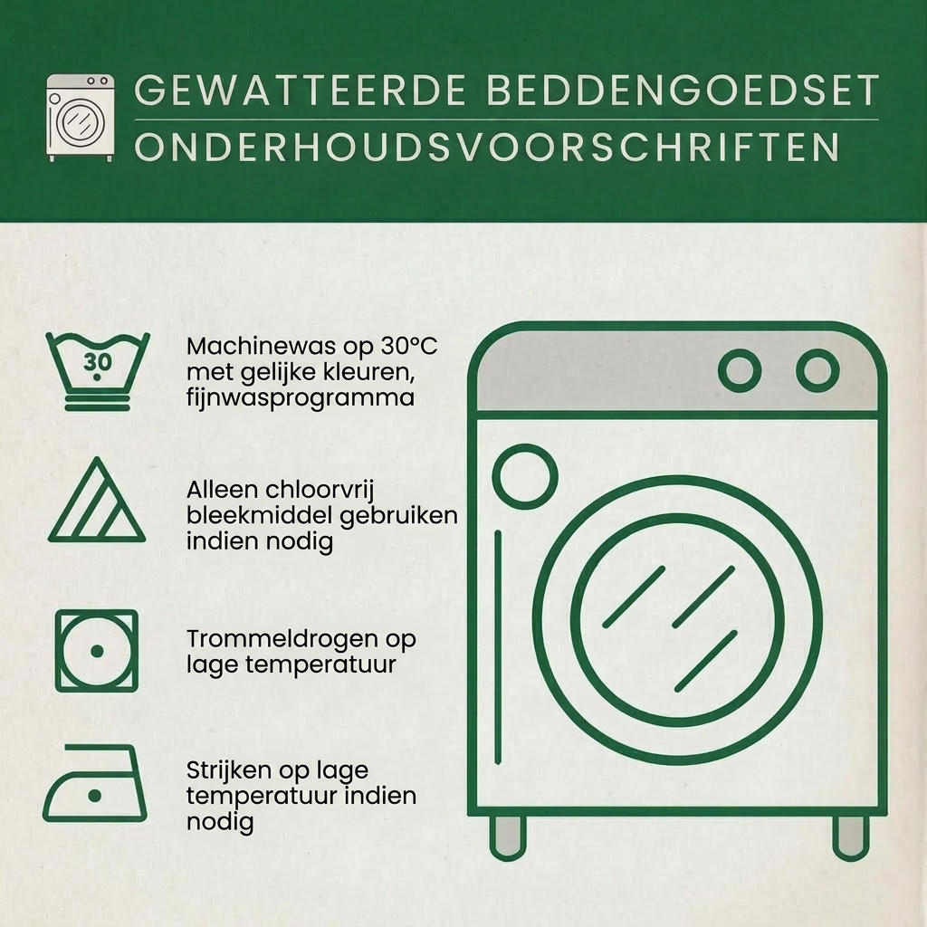 Stikset sengetøjssæt i 3 dele - Gylden Guldsmed