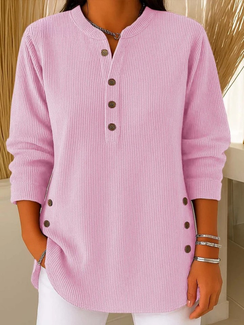 Mieke | Henley Tunika med Knapper