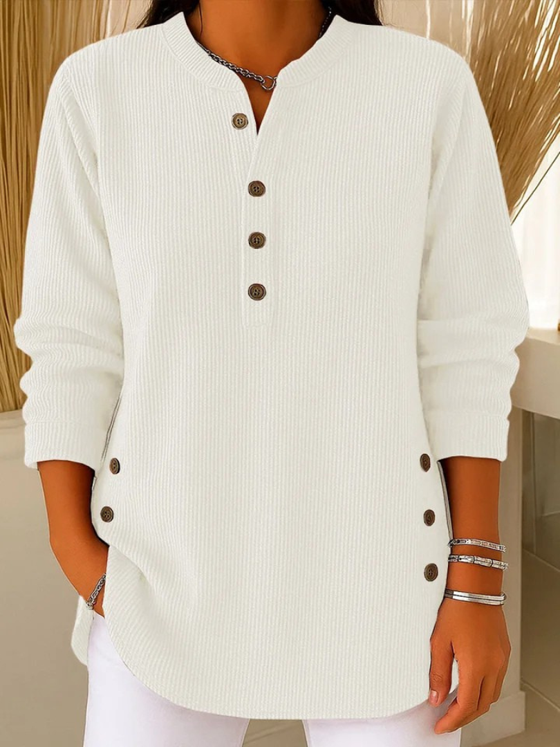 Mieke | Henley Tunika med Knapper