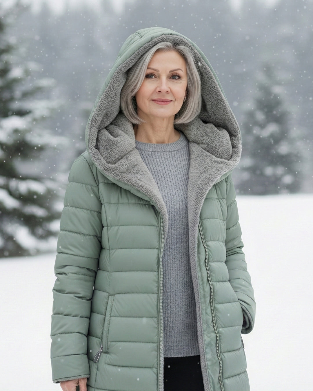 Grace | Varm fleece-dunjakke