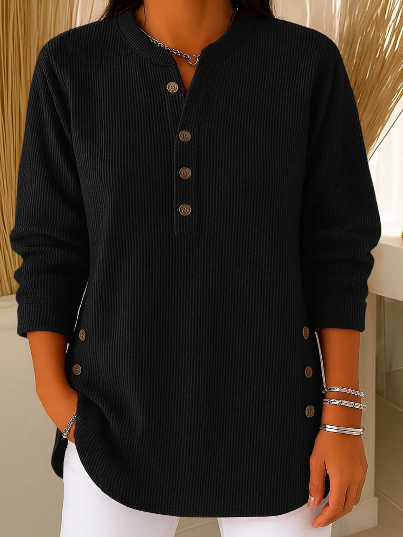 Mieke | Henley Tunika med Knapper
