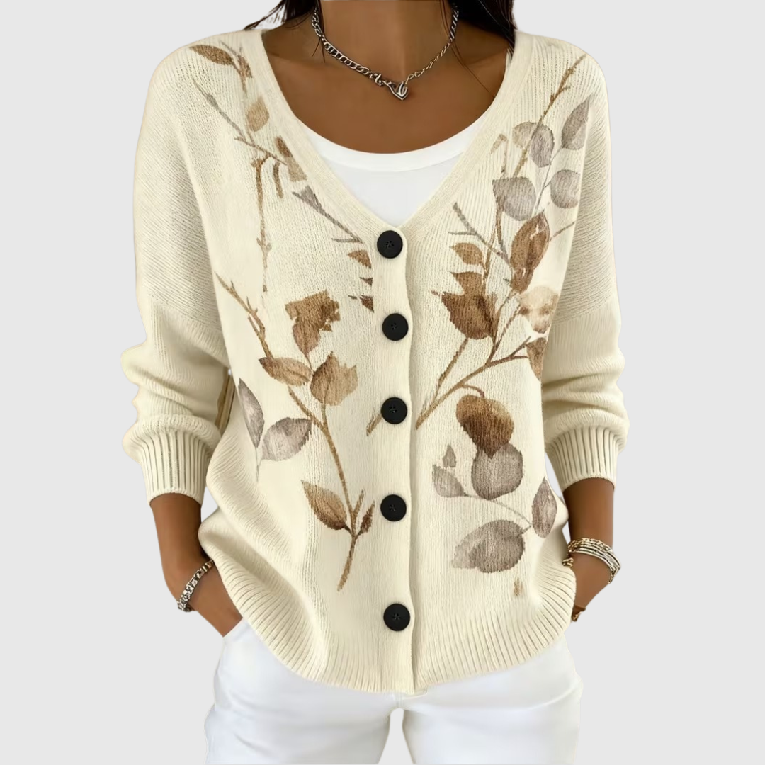 Laura - Strikket cardigan med knapper