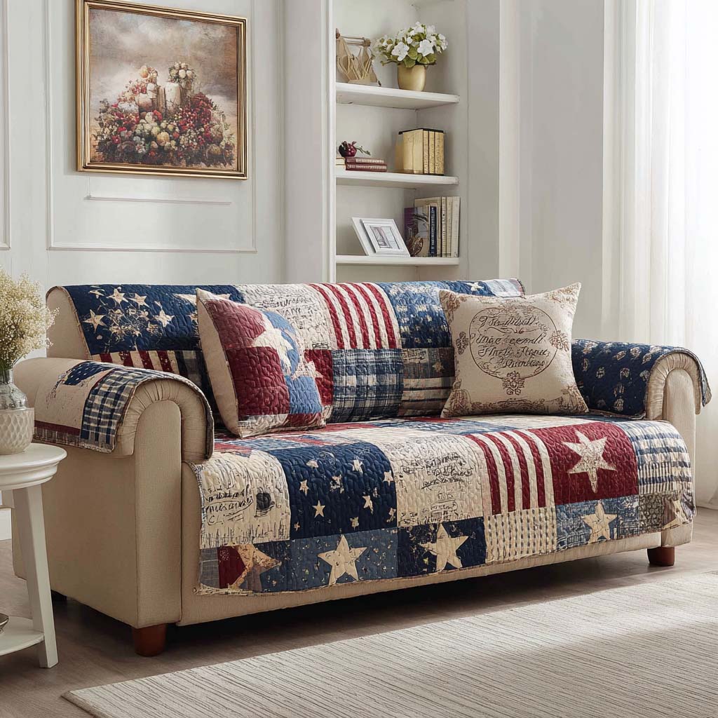 Fien - Polstret sofaovertræk i amerikansk stil