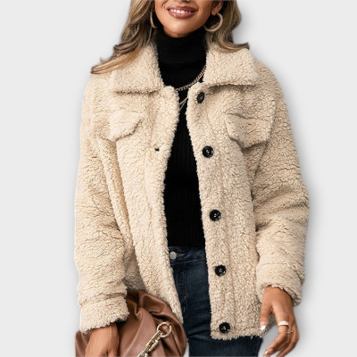 Cathrine | Hyggelig teddy-jakke