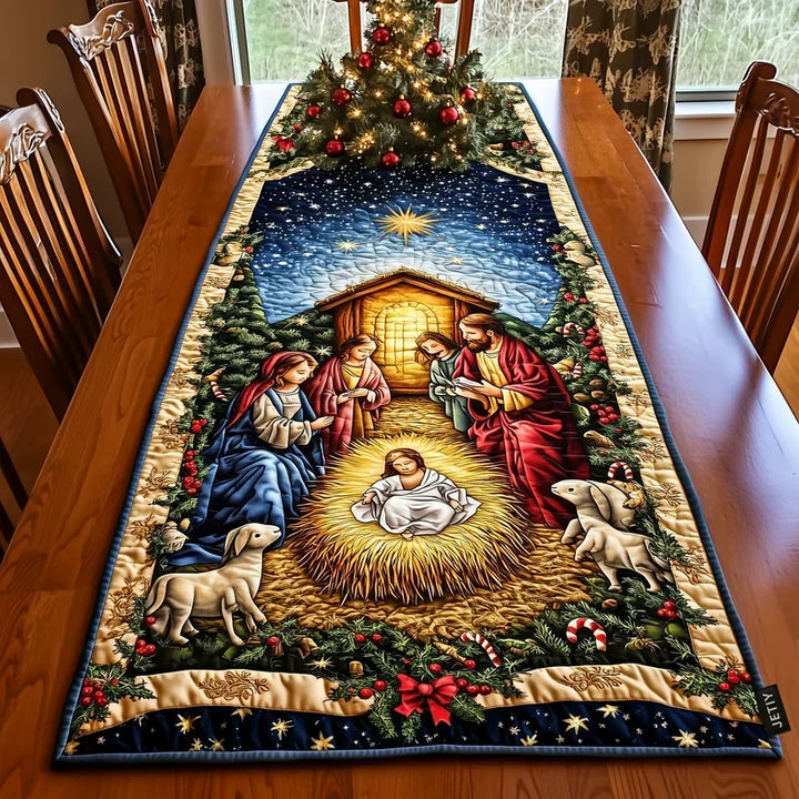 Quilted table runner - Bethlehem Star
