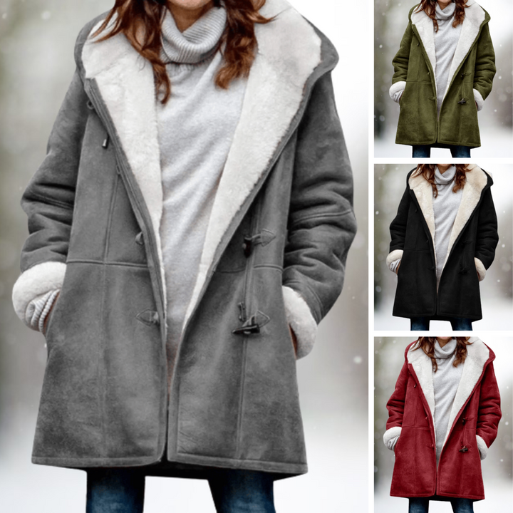 Selma | Varm ruskindslook fleece-efterårsjakke