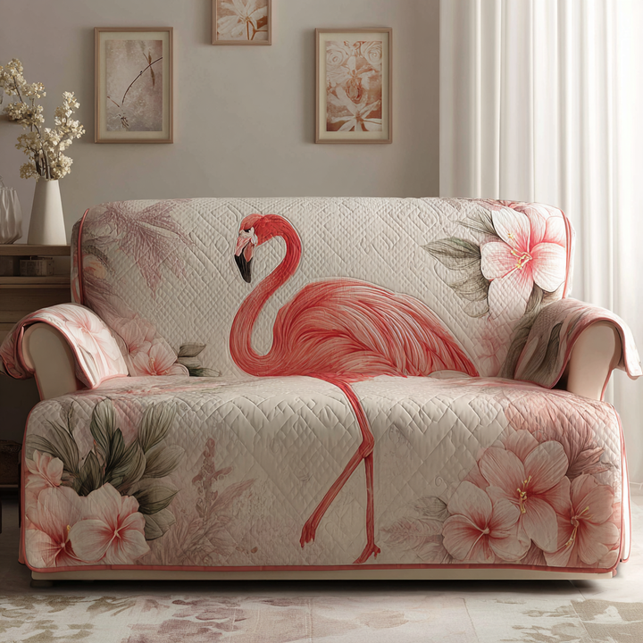 Klaasje - Polstret sofaovertræk Flamingoer