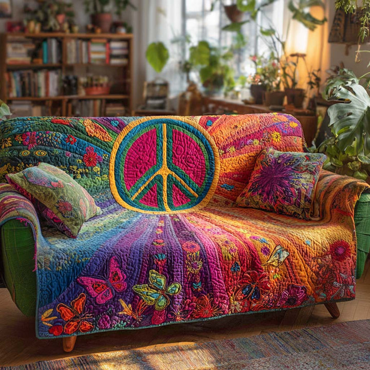 Janne - Polstret sofaovertræk Blomster Forfinet