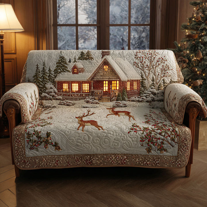 Wieke - Polstret sofa betræk Chalet Vinter