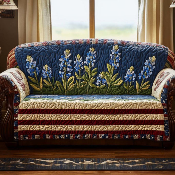 Saskia - Polstret sofaovertræk i Texas stil