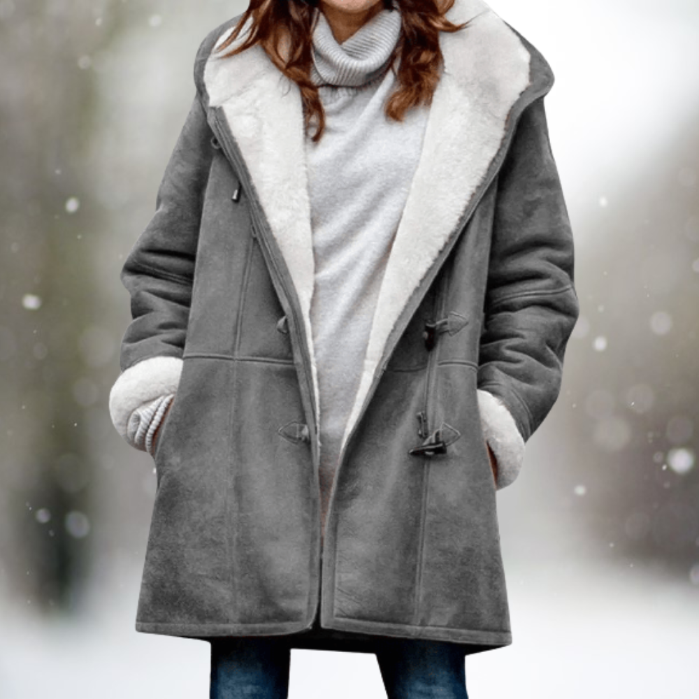 Selma | Varm ruskindslook fleece-efterårsjakke