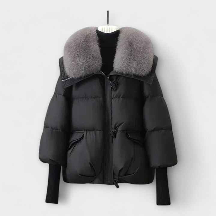 Lykke | Elegant jakke med kunstpels