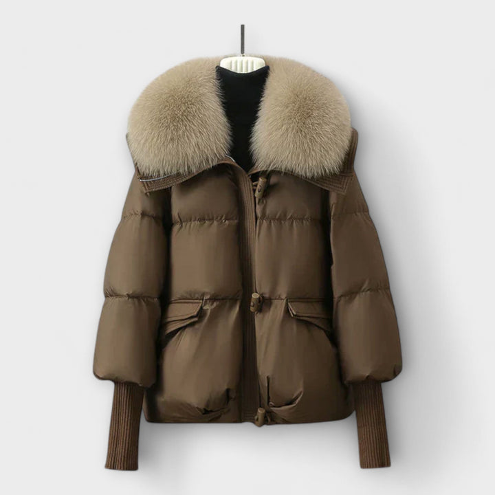 Lykke | Elegant jakke med kunstpels
