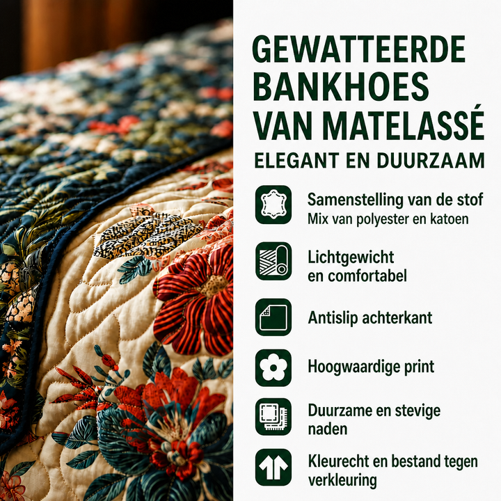Iris - Polstret sofaovertræk Echo Guld