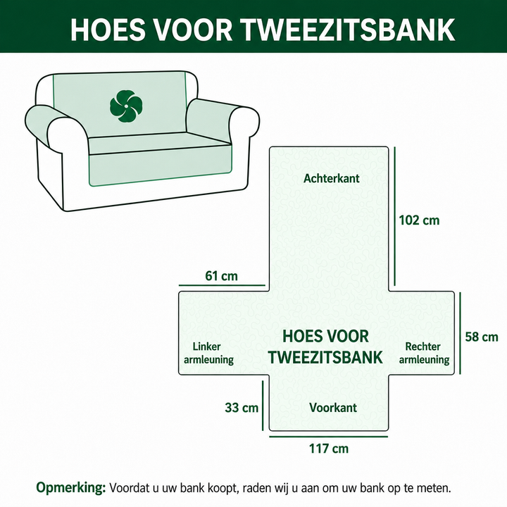 Quirien - Polstret sofaovertræk Blomster Tropisk