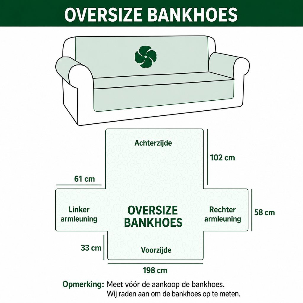 Hedwig - Polstret sofaovertræk Gran