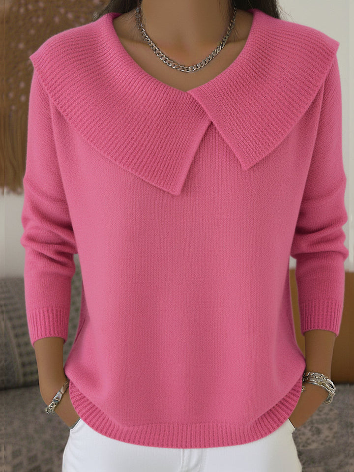 Josien | Varm Sweater med Blød Krave