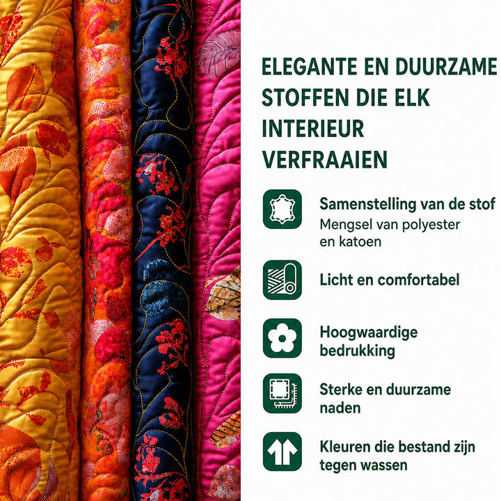 Annelies - Polstrede gardiner Mosrijk Skov