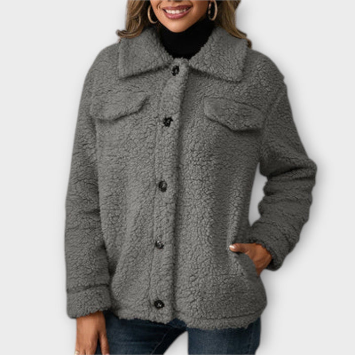 Cathrine | Hyggelig teddy-jakke
