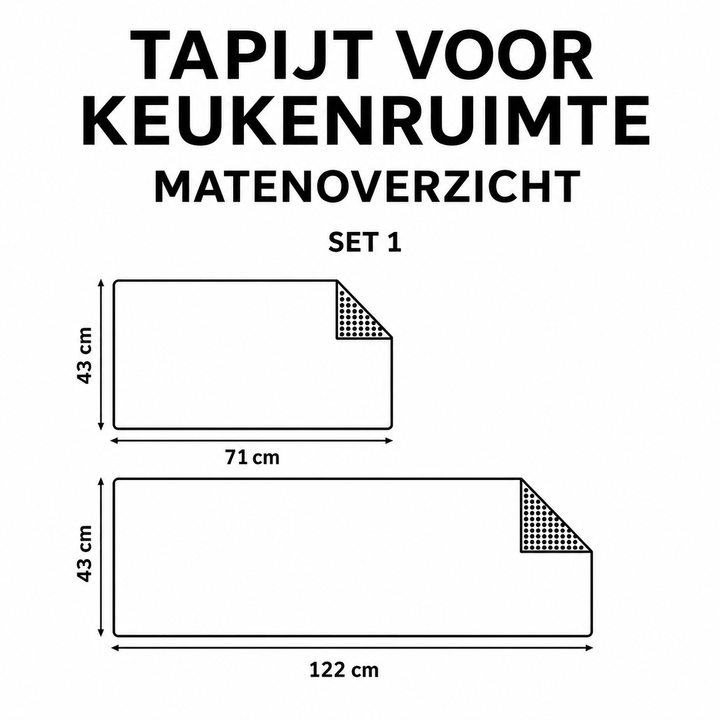 Francina - Køkkenmåtte Høns i Stil Land