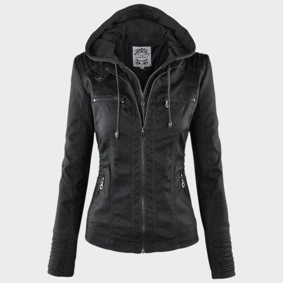 Gry | Læder biker-jakke