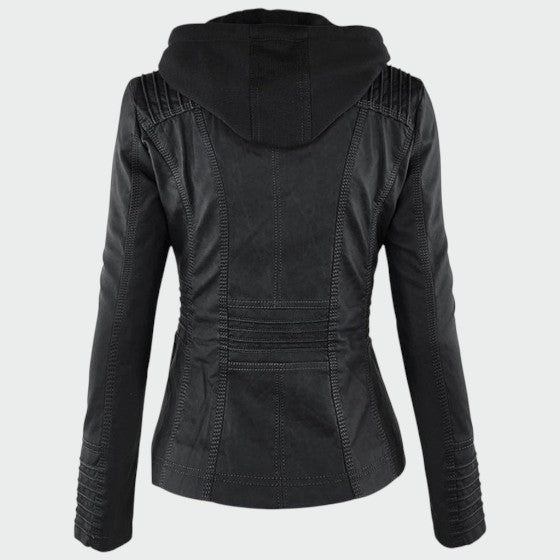 Gry | Læder biker-jakke