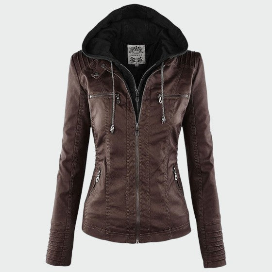 Gry | Læder biker-jakke