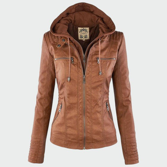 Gry | Læder biker-jakke
